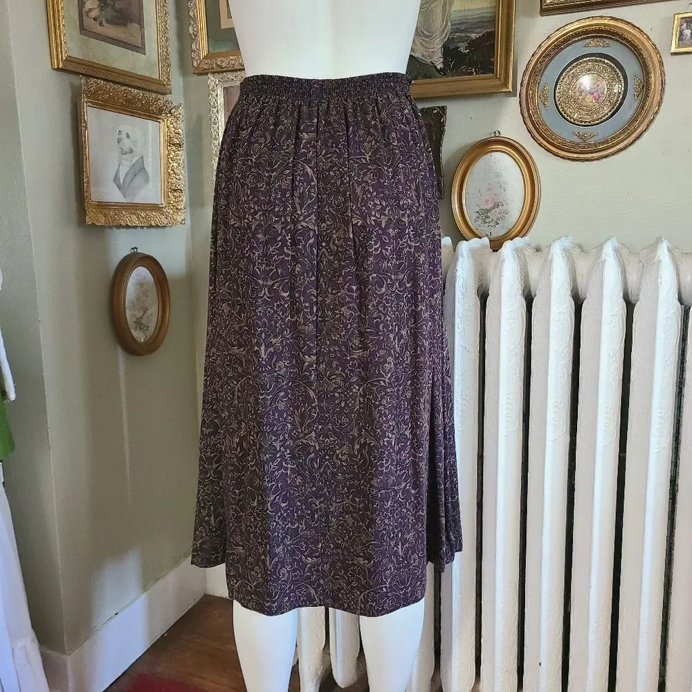 Vintage Purple Skirt - Picture 4 of 7
